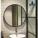  GT004 - GƯƠNG TRÒN VIỀN SẮT ĐEN 