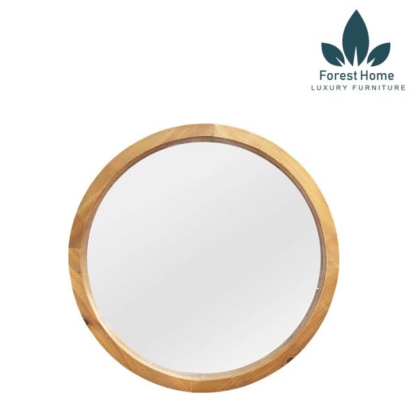  GT003 - GƯƠNG TRÒN VIỀN GỖ 