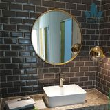  GT005 - GƯƠNG TRÒN VIỀN SẮT VÀNG 