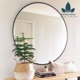  GT004 - GƯƠNG TRÒN VIỀN SẮT ĐEN 