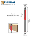  Mũi Thẳng bi 1/4x1/4 
