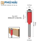  Mũi Thẳng bi 1/4x1/4 