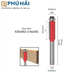  Mũi Thẳng bi 1/4x1/4 