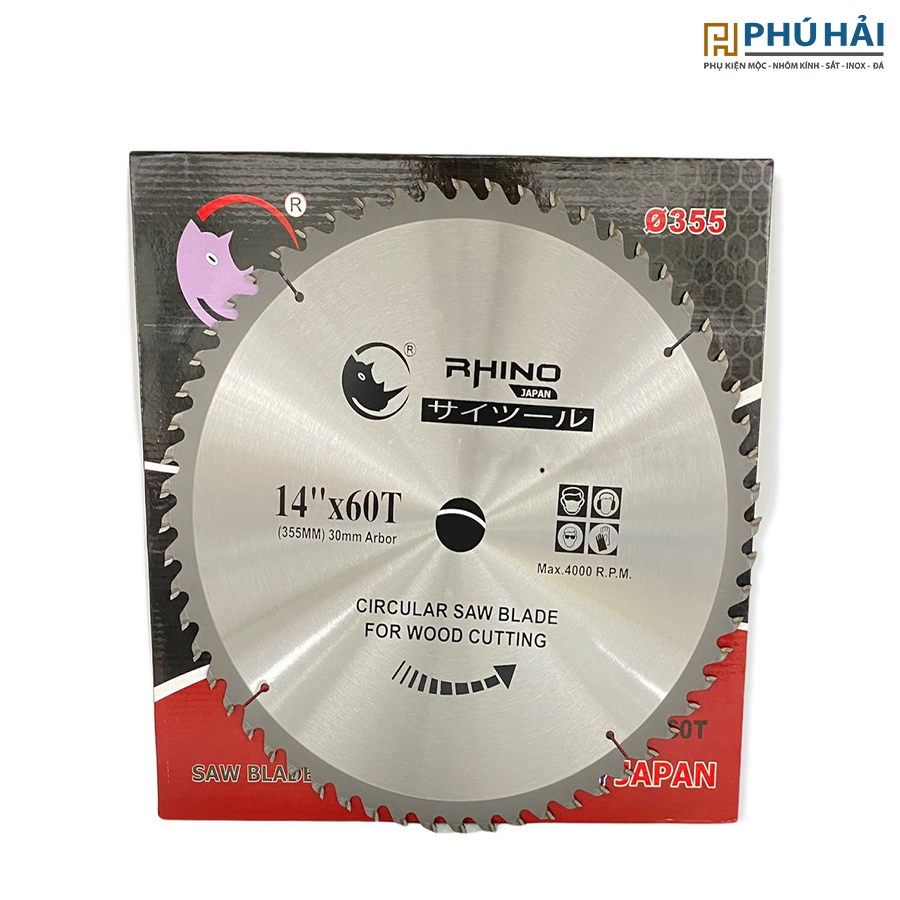  Lưỡi cưa RHINO 355*3.2* 30*60T 