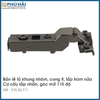  Bản lề cánh kính Hafele 315026.711 cong vừa (có đế) 