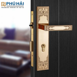  Khóa cửa nẹp VICKINI 38404.101 K24 vàng 24K , ruột chốt 