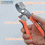  Kìm cắt cáp, tuốt dây điện Kapusi K9103 