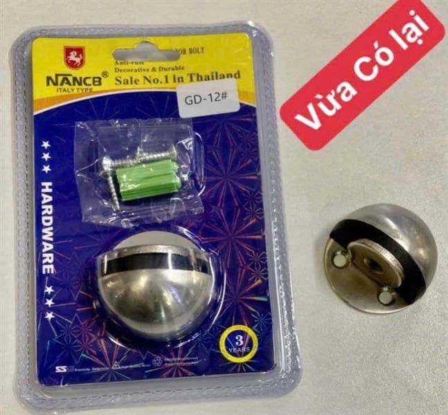  Chặn cửa bán nguyệt inox hít nan châm NANCB 