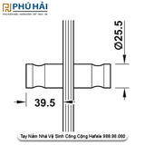  Tay Nắm Nhà Vệ Sinh Công Cộng Hafele 988.98.080 