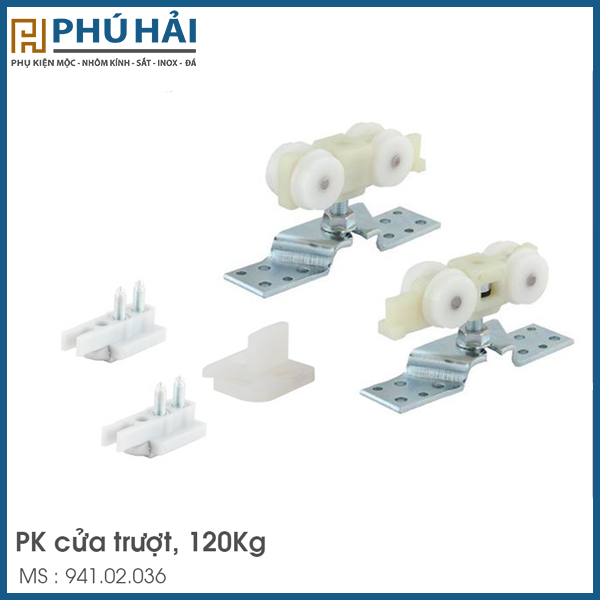  Bộ bánh xe lùa 160Kg Slido Classic 160P Hafele 489.40.025 