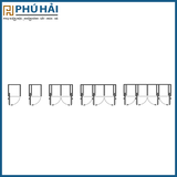  Phụ Kiện Cửa Trượt Xoay Ray 664mm Slido Eclip 16IF/VF Hafele 408.25.365 