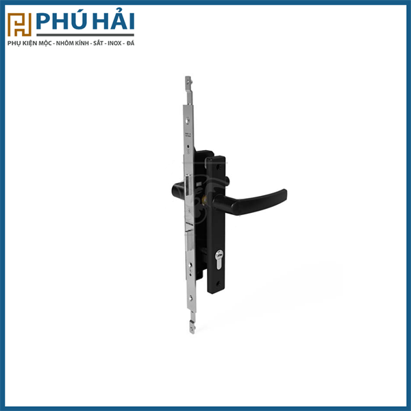  Khóa đa điểm Huy Hoàng tay tròn Đen AP82K22 -LHD 2ĐC-Tim TITAN 