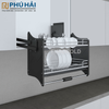 Giá bát đĩa nâng hạ inox sus304 nan oval Eurogold (EPV9090) 