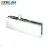 Kẹp kính bản lề sàn Adler đỉnh màu inox