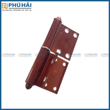  Bản lề góc cửa nhôm màu gỗ đỏ loại dày 