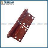  Bản lề góc cửa nhôm màu gỗ đỏ loại dày 