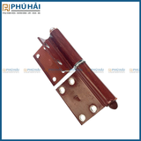  Bản lề góc cửa nhôm màu gỗ đỏ loại dày 