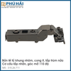 Bản lề cánh kính Hafele 315.26.711 cong vừa (có đế)