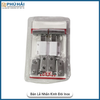 Bản lề nhấn kính đôi HM inox