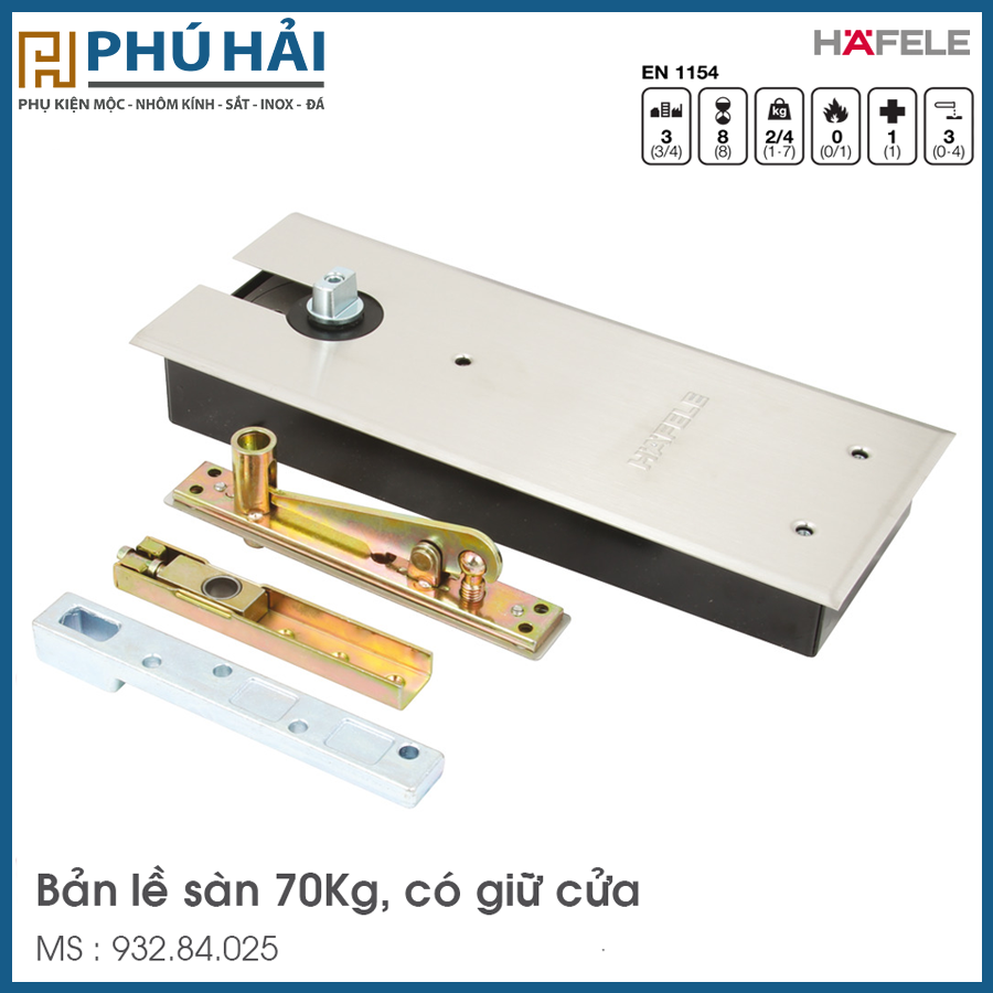  Bản Lề Sàn DCL41 EN2 70Kg Hafele 932.84.025 