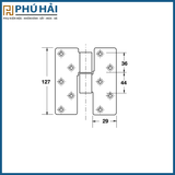  Bản Lề Trục Giữa Hafele 926.51.009 