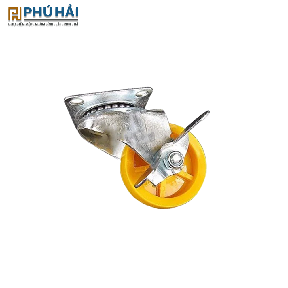  Bánh xe vàng 2 vòng khoá 