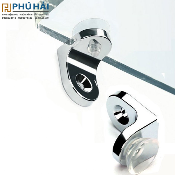 Bas đỡ kính inox (có núm nhựa) Cái – Phân Phối Vật Tư Phụ Kiện Ph…