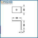  Bas Gắn Tường 90° Hafele 988.98.020 