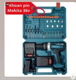  May khoan bin búa MAKITA đầu 10mm 36V 