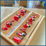  Bộ mũi phay gỗ, soi gỗ 15 chi tiết 6.35mm chuyên dùng cho máy phay 