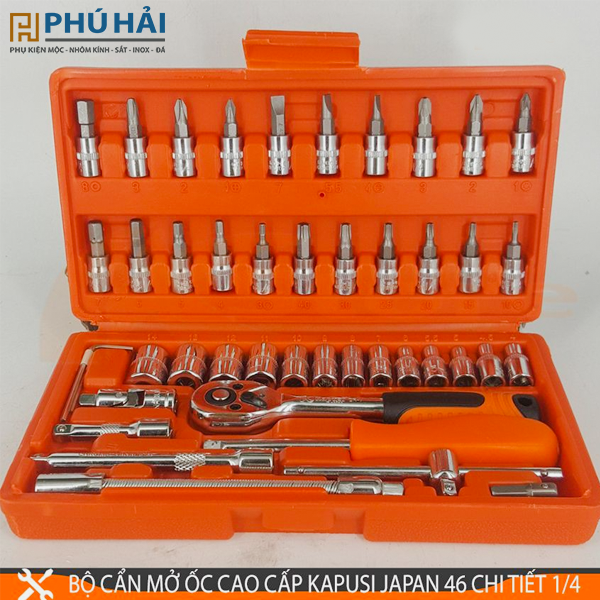  Bộ cần mở ốc bằng tay Kapusi 46PC 