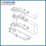  Bộ Kẹp Lệch Tâm Kẹp Trên Hafele 932.86.950 