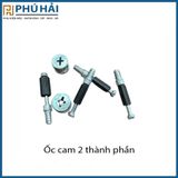  Ốc cam 2 thành phần trụ sắt nhựa đen 45mm 