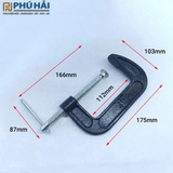  Cảo chữ C đen 4, 8inch 