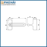  Chốt An Toàn Dạng Gài Hafele 911.59.473 