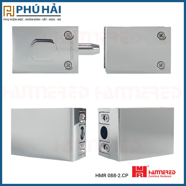  CHỐT KẸP KÍNH ĐÔI BÓNG (8-12MM) HMR 088-2.CP 