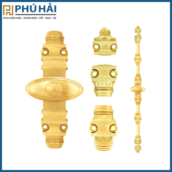  Clemon KK 09852 - mạ vàng Việt Tiệp ( thông dụng ) Sử dụng cho cửa đi - không khóa 