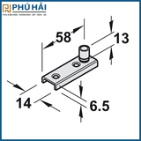  Dẫn Hướng Sàn Có Bánh Xe 10mm Hafele 940.42.032 