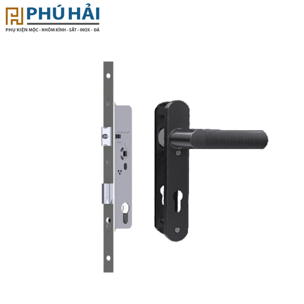  Bộ khóa đơn điểm DRAHO màu đen (PM23/PM27) tay lớn mở trong 