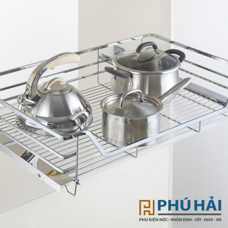  GIÁ XOONG NỒI BXVIP 149-4  NAN DẸT RAY ÂM GIẢM CHẤN INOX 304 