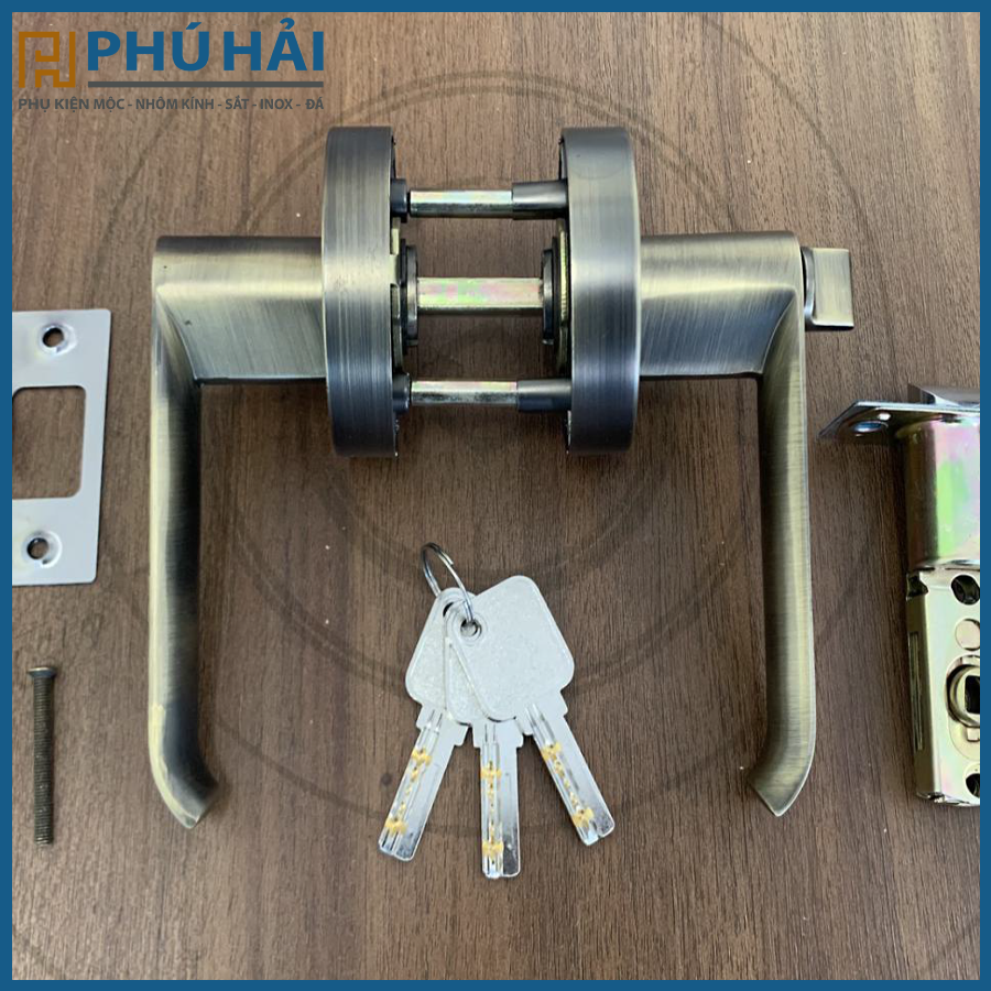  Khoá Gạt Tròn Jeely J02 Q Rêu (Tay Nặng) 