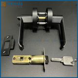  Khóa tròn gạt JEELY J02 tay tròn màu đen (Thung 20 Bộ) 