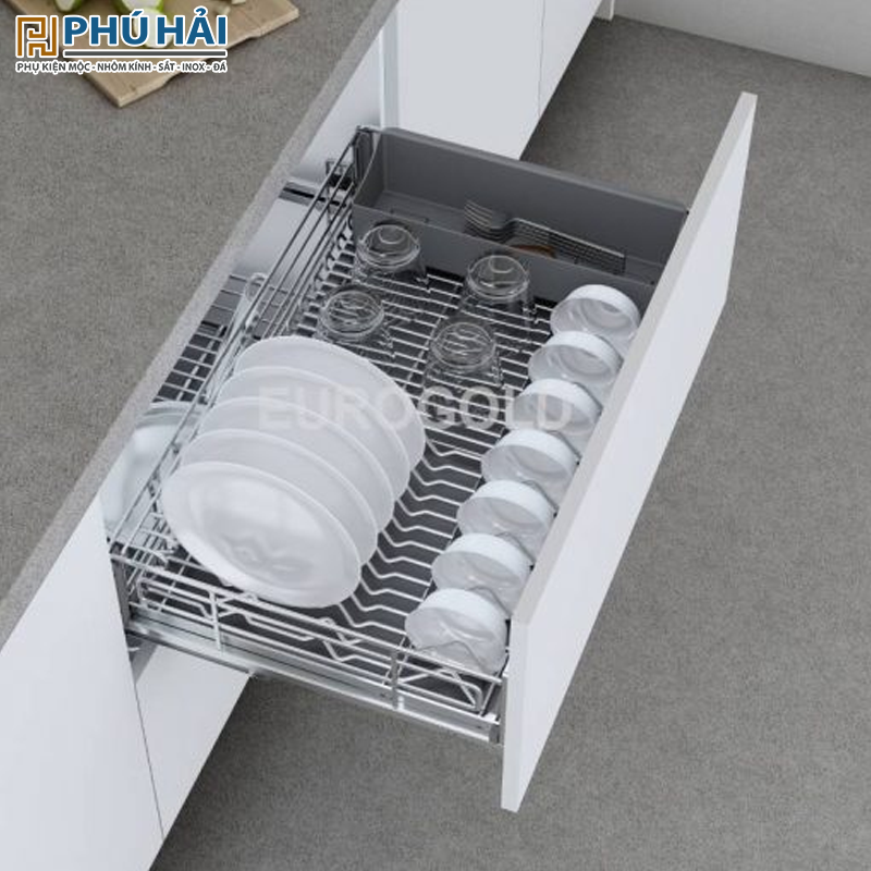  Kệ xoong nồi đa năng inox SUS304 nan Oval Eurogold EPV6080 