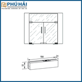  Kẹp Kính Dưới Inox Bóng Imundex 718.15.170 