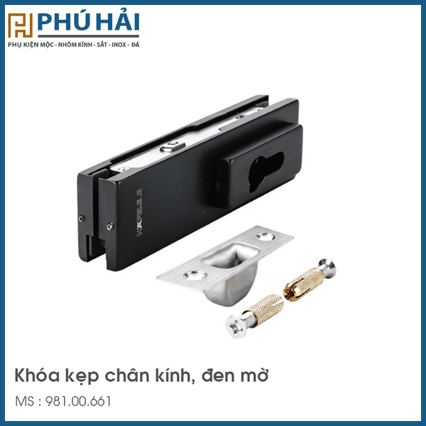  Khóa Kẹp Chân Kính Màu Đen Hafele 981.00.661 
