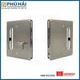  KHÓA KÍNH LÙA ĐÔI VUÔNG INOX MỜ 304 HMR 833-02SS 