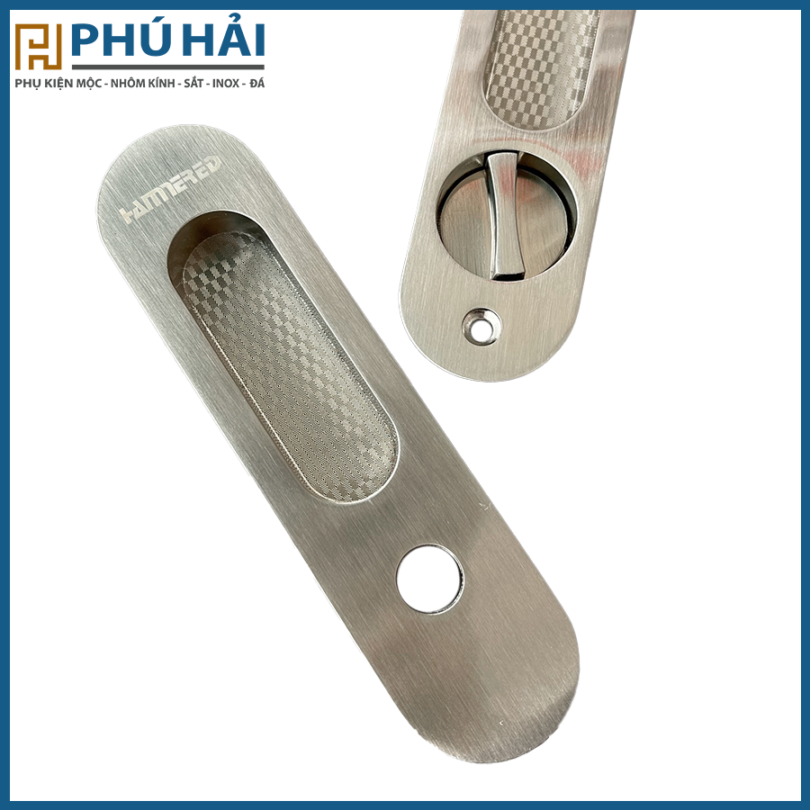  Khóa lùa cửa gỗ xước mờ hammered 