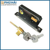  Khóa cửa lùa 653 Hamered màu Inox xước 
