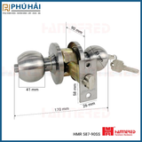  KHÓA NẮM TRÒN CÒ DÀI HMR 587-90SS 