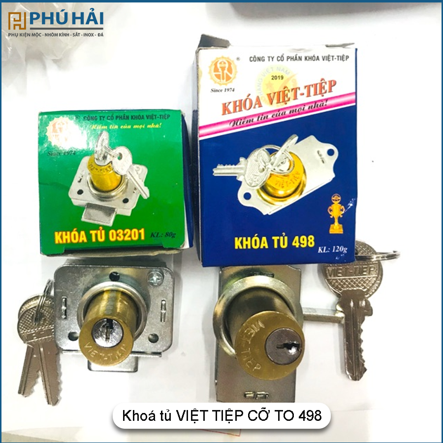  Khoá tủ VIỆT TIỆP CỠ TO 498 